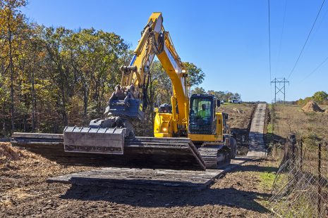 CLT Mat temporary access road 